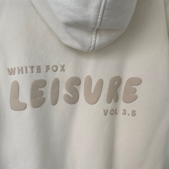 White Fox Cream Hoodie - Picture 6 of 6